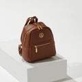 Plain Backpack with Tan Pocket Detail