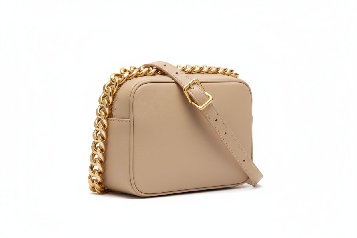 Beige  Detailed Crossbody Bag